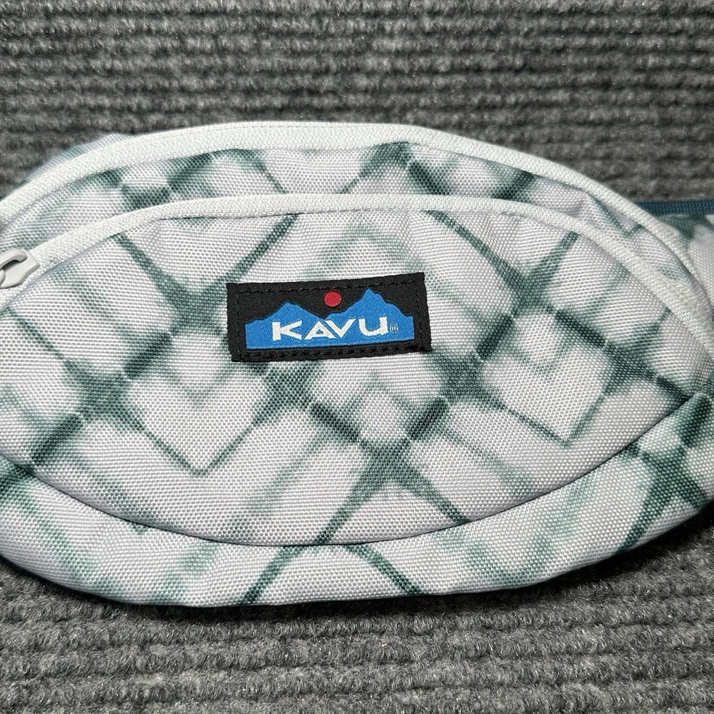 Kavu SPECTATOR Waist Pack Belt Canvas Bag‎ Fanny Pack Pouch OCEAN DYE NWT! - Picture 3 of 6